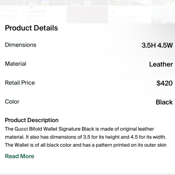 Gucci Sunglasses & Gucci Bifold Wallet - Picture 4 of 5